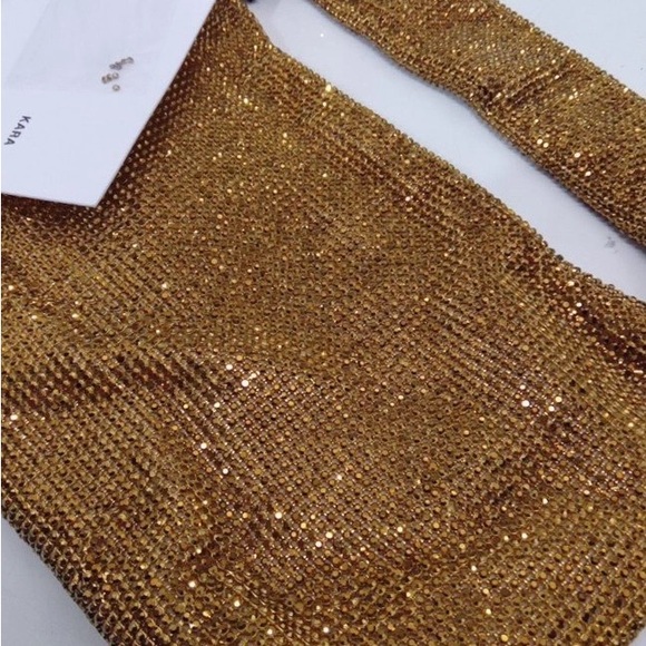 KARA Mini Armpit Crystal Mesh Bag New 23FW Full Set - Picture 7 of 10